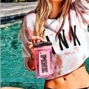 NEW PINK Water Resistant Phone Pouch pink Plastic